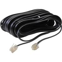 Cabo Extensor Para Telefone RJ11 4 Vias 10M Preto Storm pacote Com 10 - 1