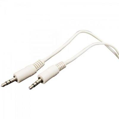 Cabo P2ST+P2ST Niquelado 1,8 Metros Branco Genérico pacote Com 10