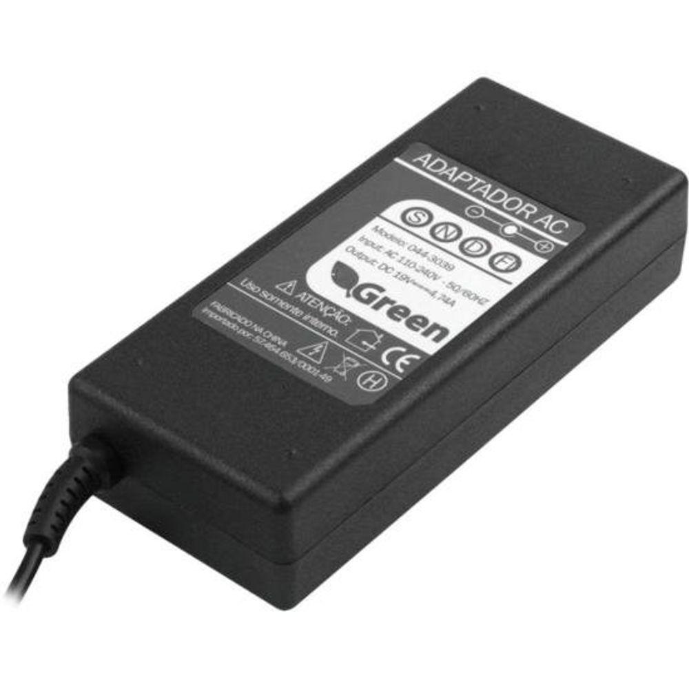 Fonte Para Notebook 19V 3,42A Bivolt 5,5X2,5mm Green - 2