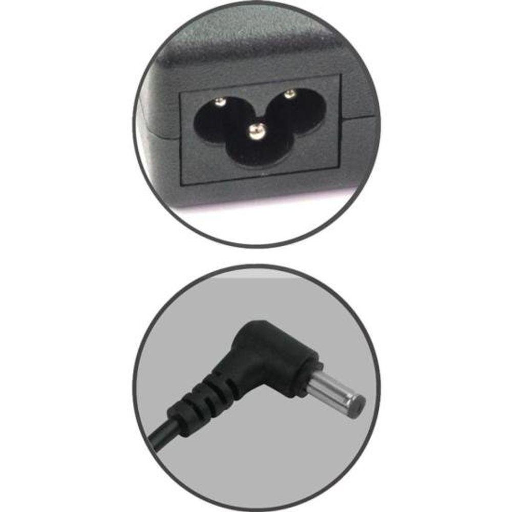 Fonte Para Notebook 19V 3,42A Bivolt 5,5X2,5mm Green - 3