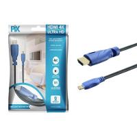 Cabo Micro HDMI X HDMI 2.0 4k 19 Pinos 2m Pix - 1