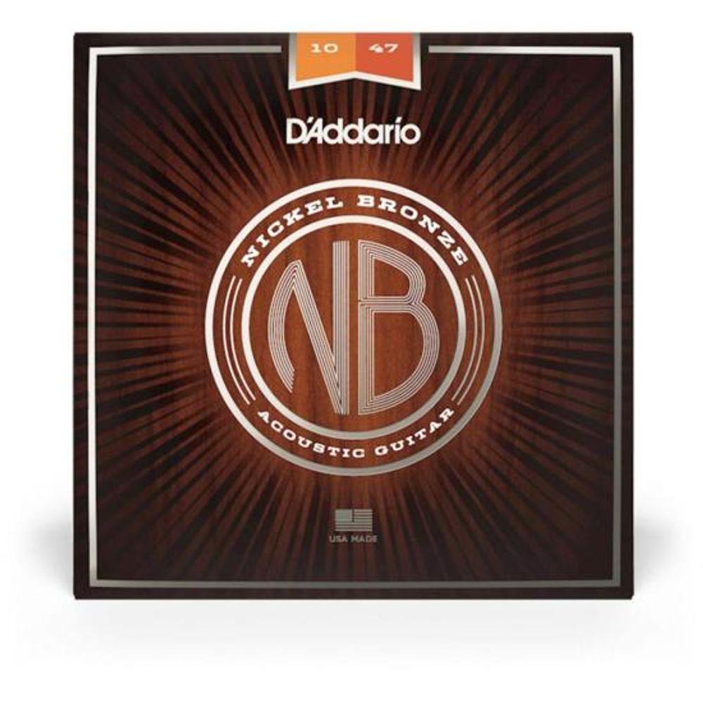 Encordoamento Violão Aço .010-.047 Nickel Bronze NB1047 D Addario - 1