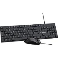 Kit Mouse e Teclado Fortrek C13 Office USB ABNT2 Preto - 1