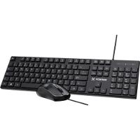 Kit Mouse e Teclado Fortrek C13 Office USB ABNT2 Preto - 2