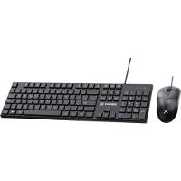Kit Mouse e Teclado Fortrek C13 Office USB ABNT2 Preto - 5