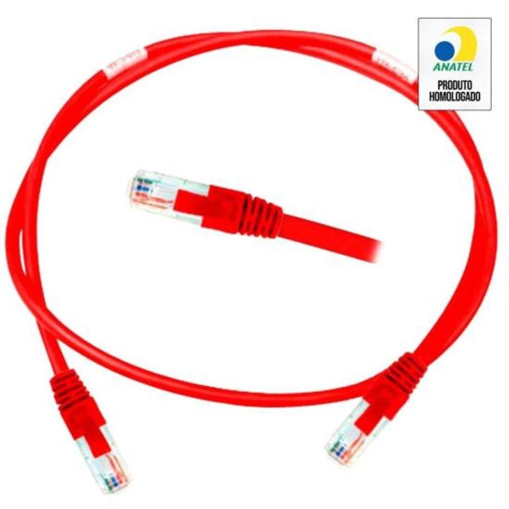 Patch Cord CAT.6 1,5m Vermelho Nexans - 1