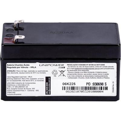 Bateria Selada 12V 1,3Ah UP1213 Unipower