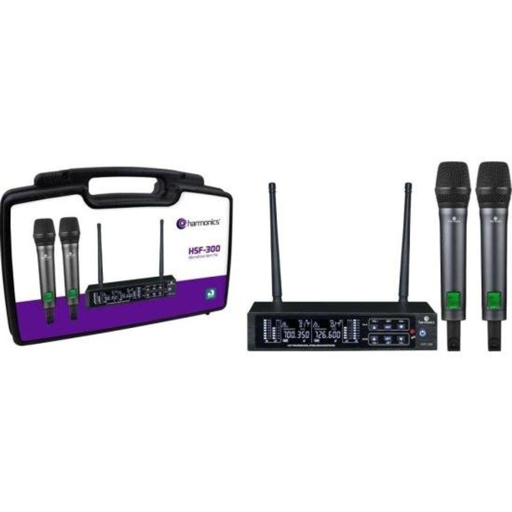 Microfone Sem Fio Harmonics HSF-300 Duplo - 5
