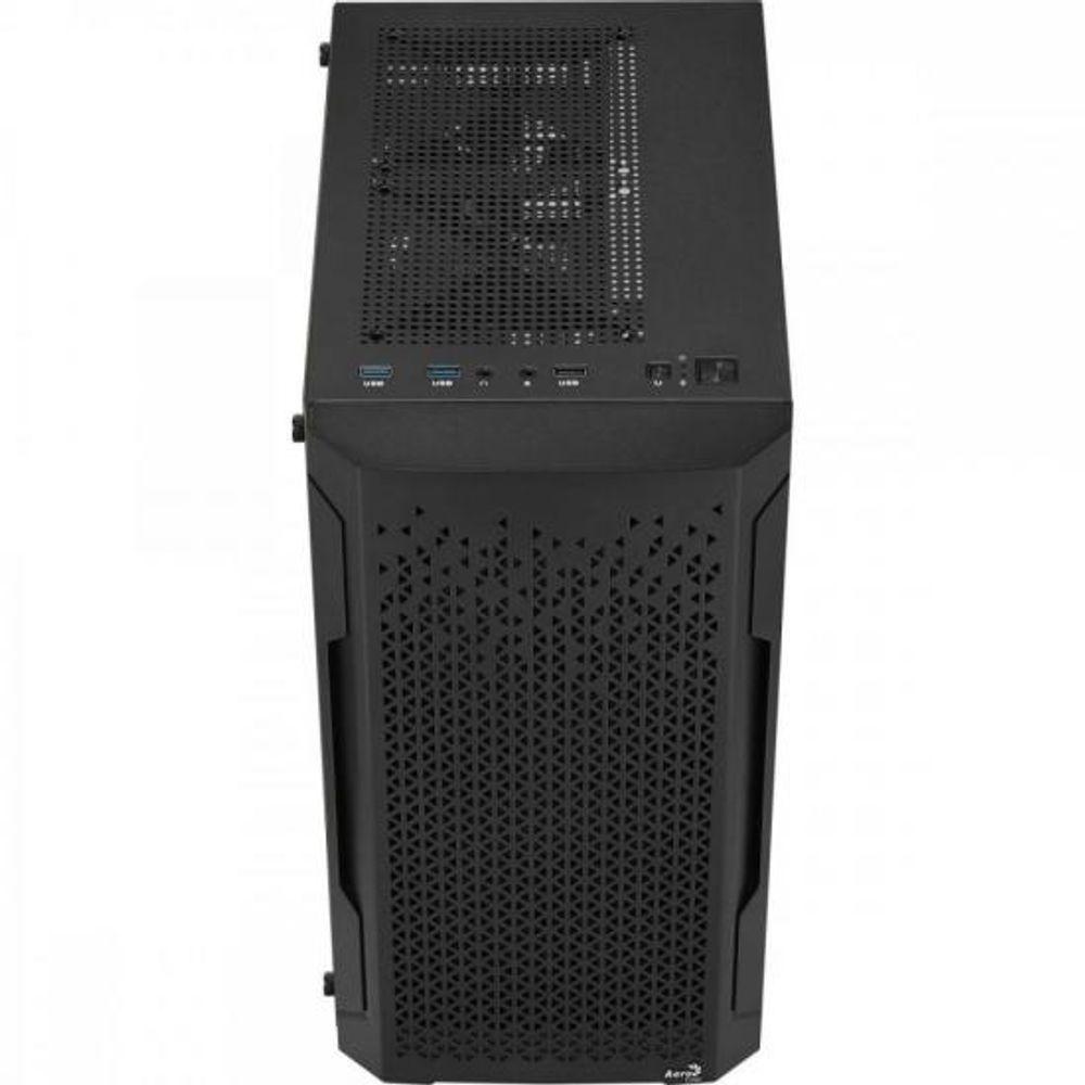 Gabinete Gamer Aerocool Trinity Mini Preto Lateral Vidro - 4