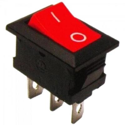 Chave Gangorra 6A/250VAC 3 Terminais ON/OFF Vermelha CHVS0011 StormPCT / 25