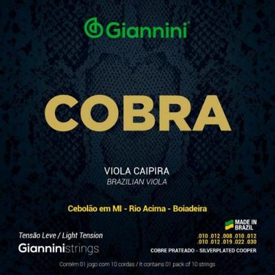Encordoamento Para Viola Aço Leve Série Cobra Giannini GESVL