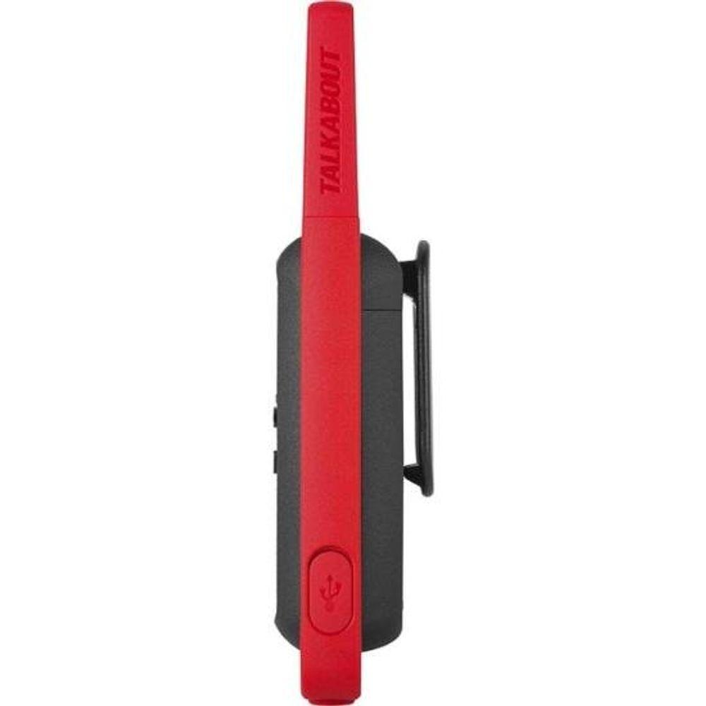 Rádio Comunicador Talkabout Motorola T210BR 32km Vermelho/Preto PAR / 2 - 8