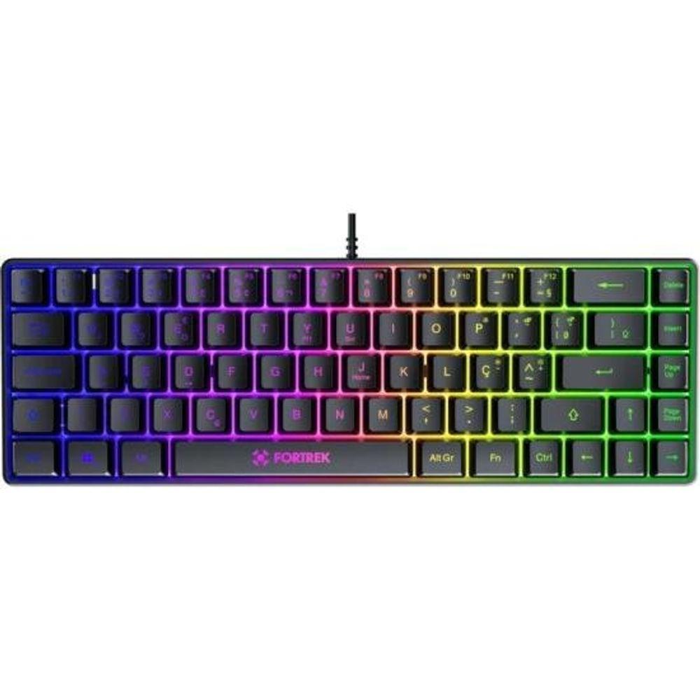 Teclado Gamer Fortrek Fearless 65 Compact Preto - 1