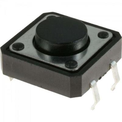 Chave Tactil Switch 5mm 180º CHVS0018 Preta STORM pacote Com 100