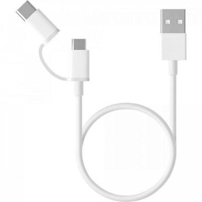 Cabo USB TIPO Com MICRO USB 30 CM Branco Xiaomi