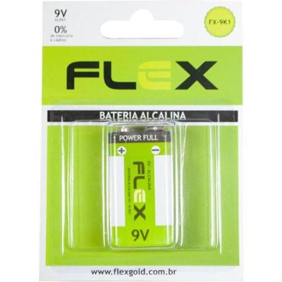 Bateria Alcalina 9V (Com1 Bateria) Flex