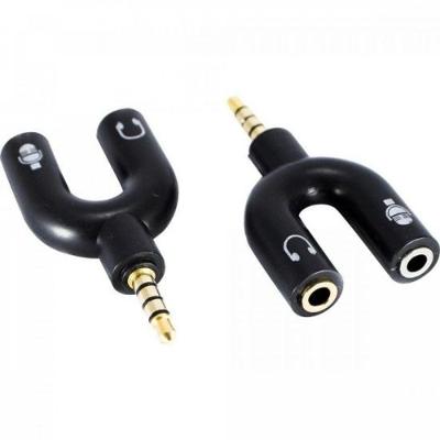Adaptador P2 4C X 2J2 Estéreo Níquel ADAP0066 Preto Storm pacote Com 10