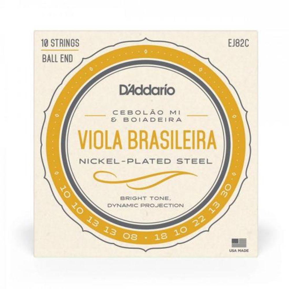 Encordoamento Para Viola Brasileira Cebolão MI/Boiadeira EJ82C D Addario - 1