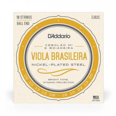 Encordoamento Para Viola Brasileira Cebolão MI/Boiadeira EJ82C D Addario