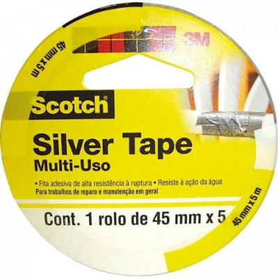 Fita Silver Tape 45mmx5m Sleeve Cinza 3M
