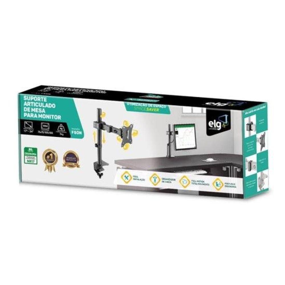 Suporte Para Monitor Articulado de Mesa 17-34 ELG F50N - 2