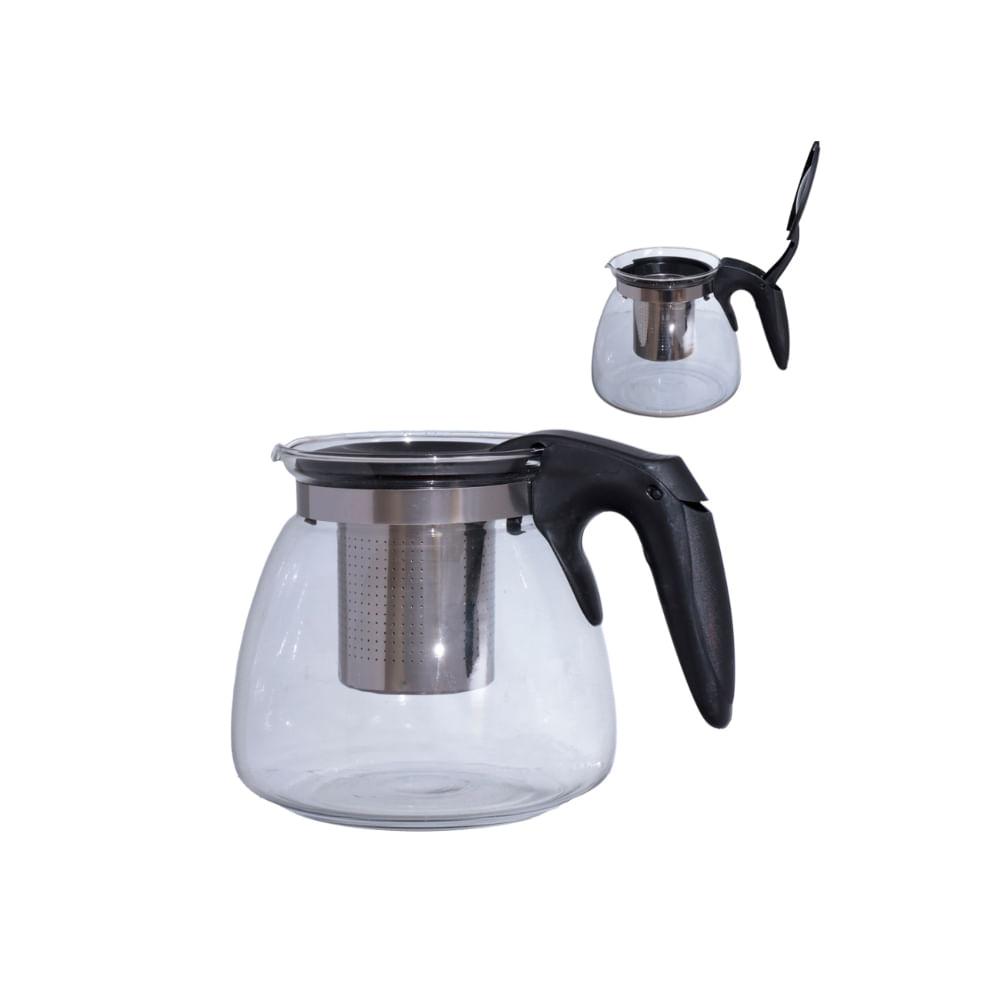 Chaleira de Vidro com Infusor 1 Litro - Prepara 4 Xícaras de Chá - 1