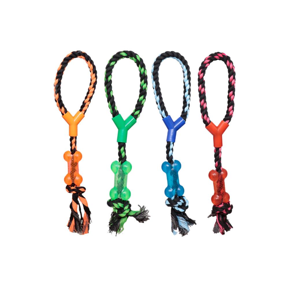 Brinquedo para Cães Corda em Forma de Osso 41cm - Ringo - 1