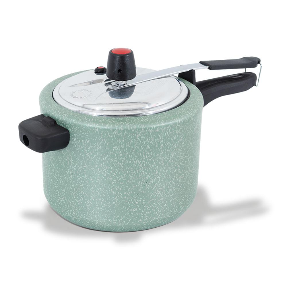 Panela de Pressão Ceramic Life Vapt 4,5 Litros - Brinox - Revestimento Antiaderente - Cozimento Rápido - 2