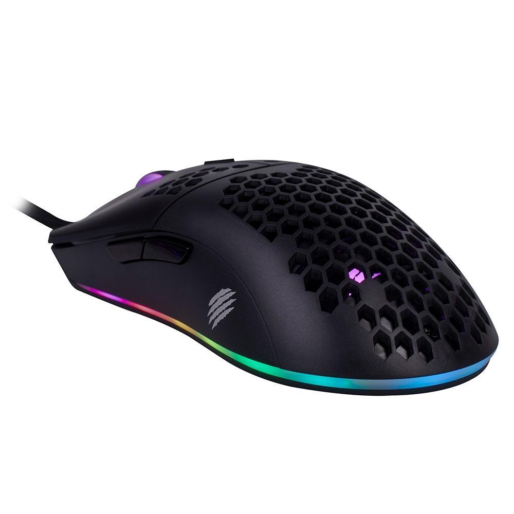 Mouse Gamer Ultra Leve - Dyon-X Ms322S - Rgb - 7 Botoes - 6200 Dpi Preto - 1