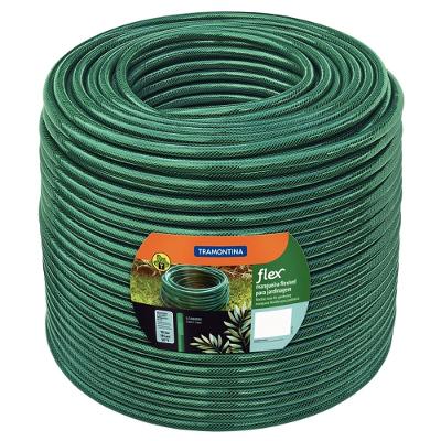 Mangueira Flex 3/4 Tramontina Verde em PVC 3 Camadas 50m