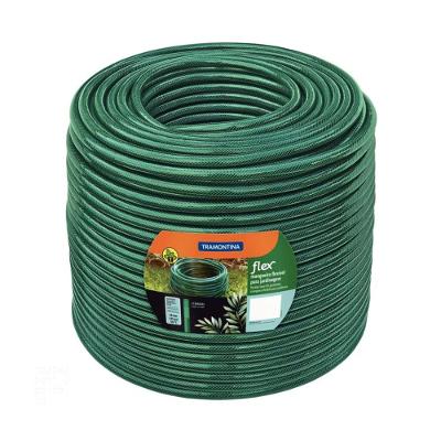 Mangueira Flex 3/4 Tramontina Verde em PVC 3 Camadas 50m