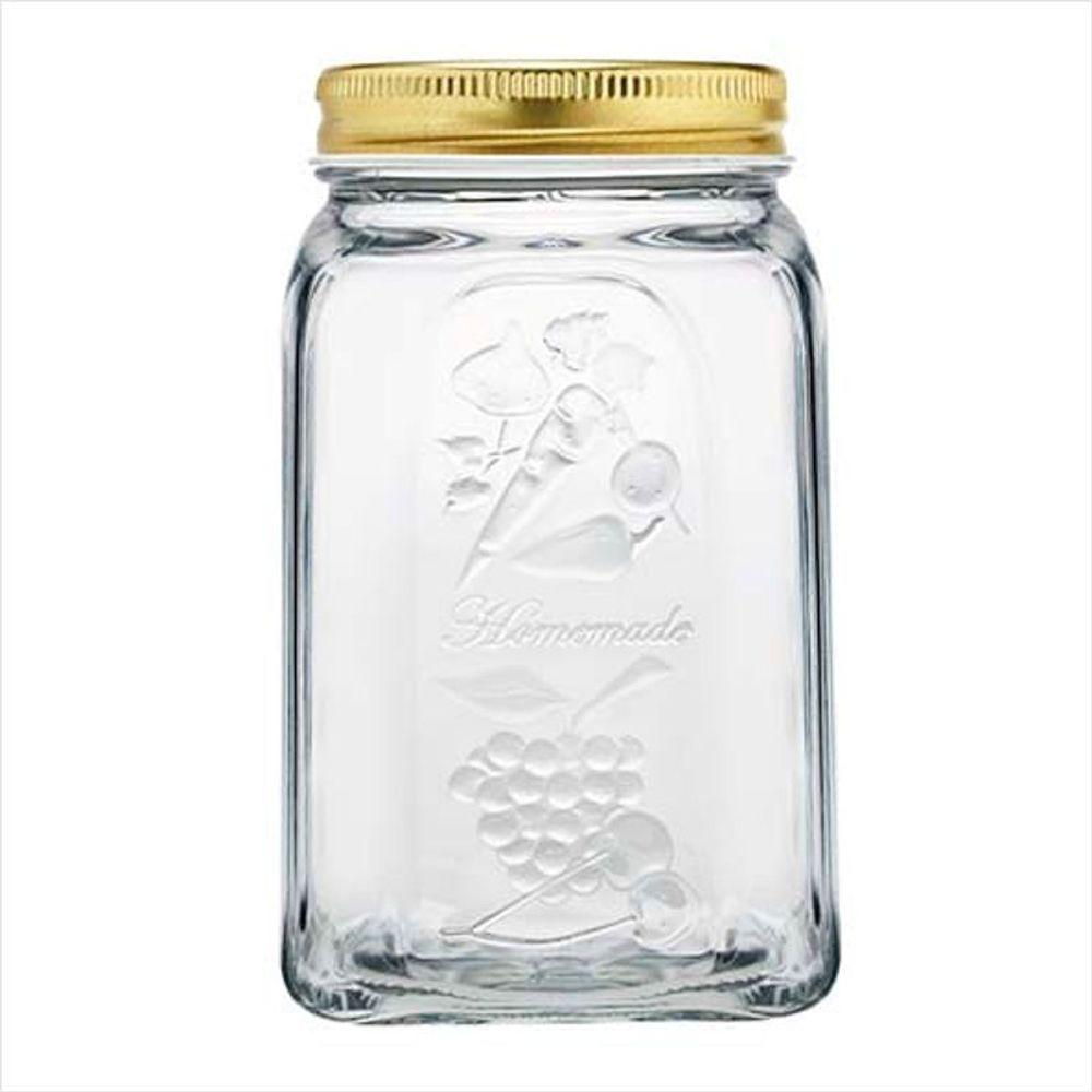 Pote Com Tampa Dourada 1L - Homemade - Pasabahçe - 1