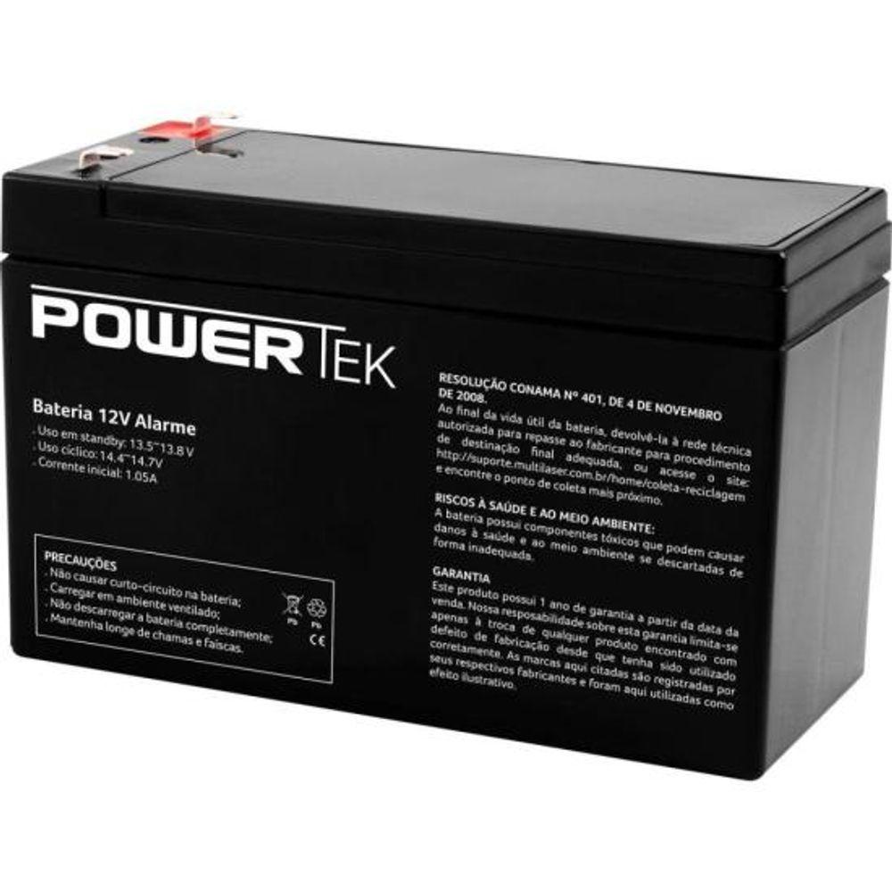 Bateria Selada 12V 4Ah Alarme EN011A Powertek - 1
