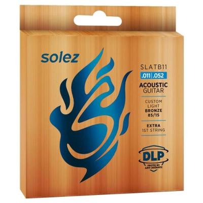 Encordoamento Para Violão Aço .011 Solez SLATB11 Bronze