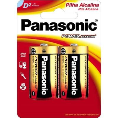 Pilha Alcalina 1,5V D (Com2 Pilhas) PanasonicCAR / 2