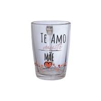 Caneca Vidro Amo Muito Mãe 320ml - Presente Especial - 1