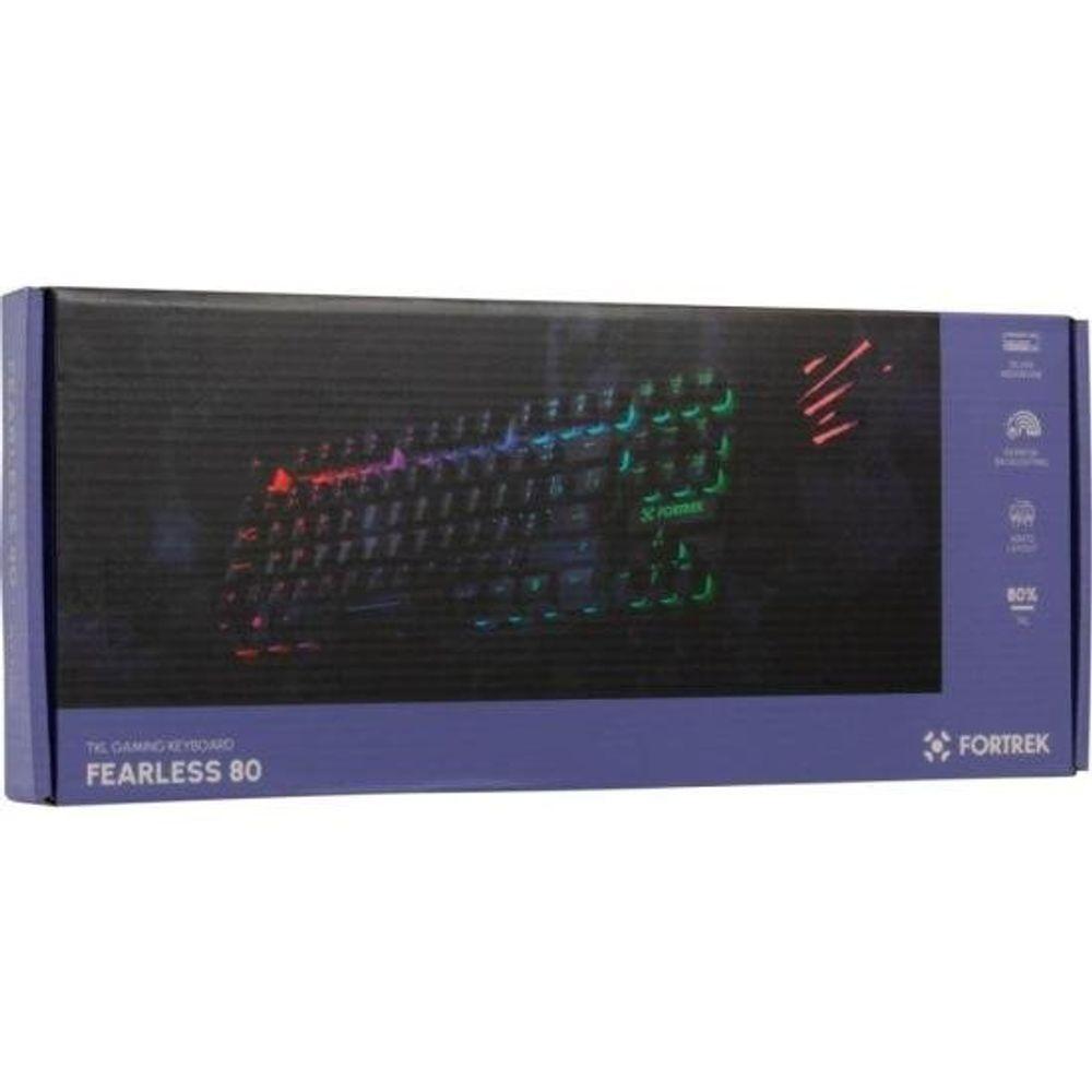 Teclado Gamer Fortrek Fearless 80 TKL Preto - 7