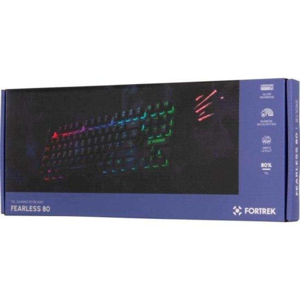Teclado Gamer Fortrek Fearless 80 TKL Preto - 8