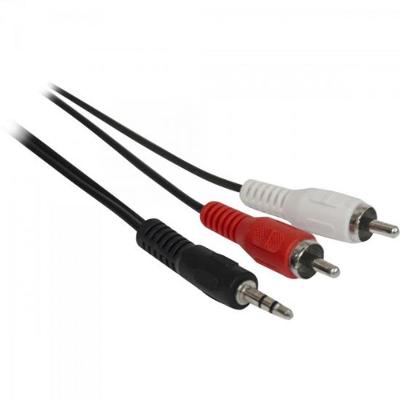 Cabo P2 Estéreo x 2 RCA Macho 1,8m CBRC0010 Preto Storm pacote Com 10