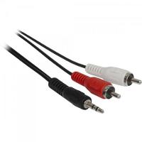 Cabo P2 Estéreo x 2 RCA Macho 1,8m CBRC0010 Preto Storm pacote Com 10 - 1
