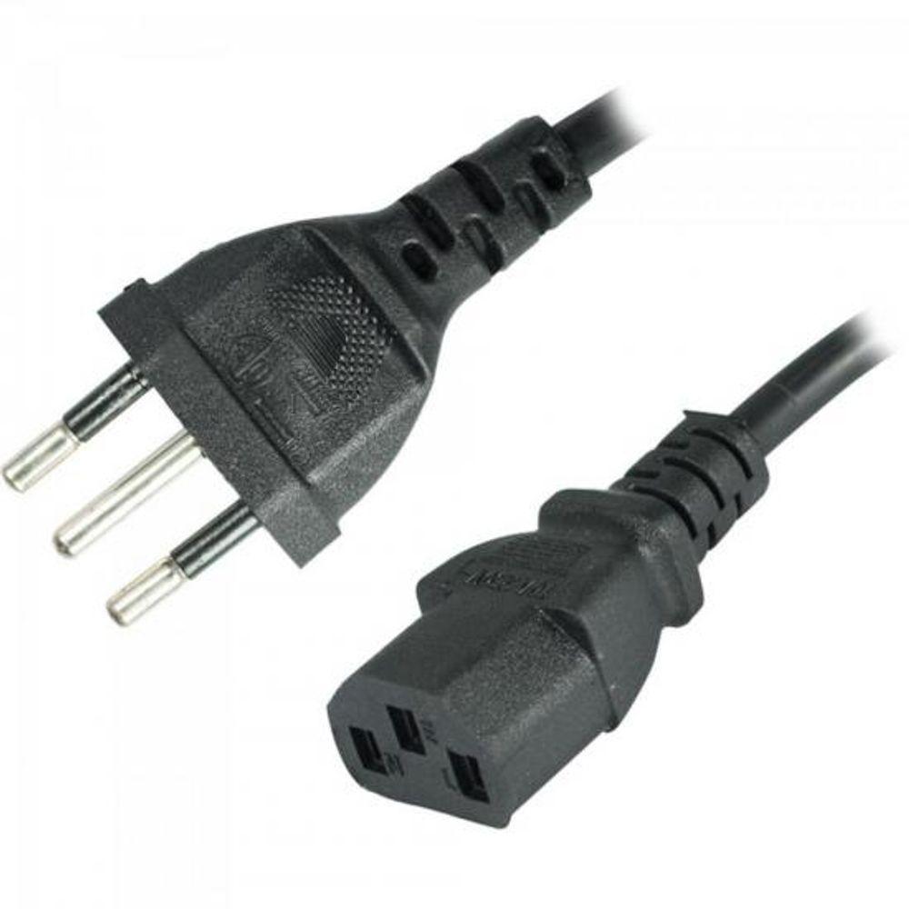 Cabo de Força Para Computador 10A 1,2Mt Tripolar Preto X-Cell - 1