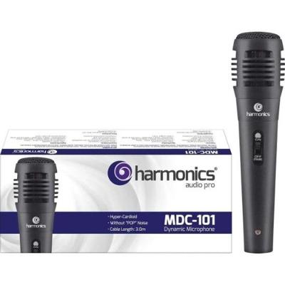 Microfone Harmonics MDC101 Dinâmico Supercardióide Preto