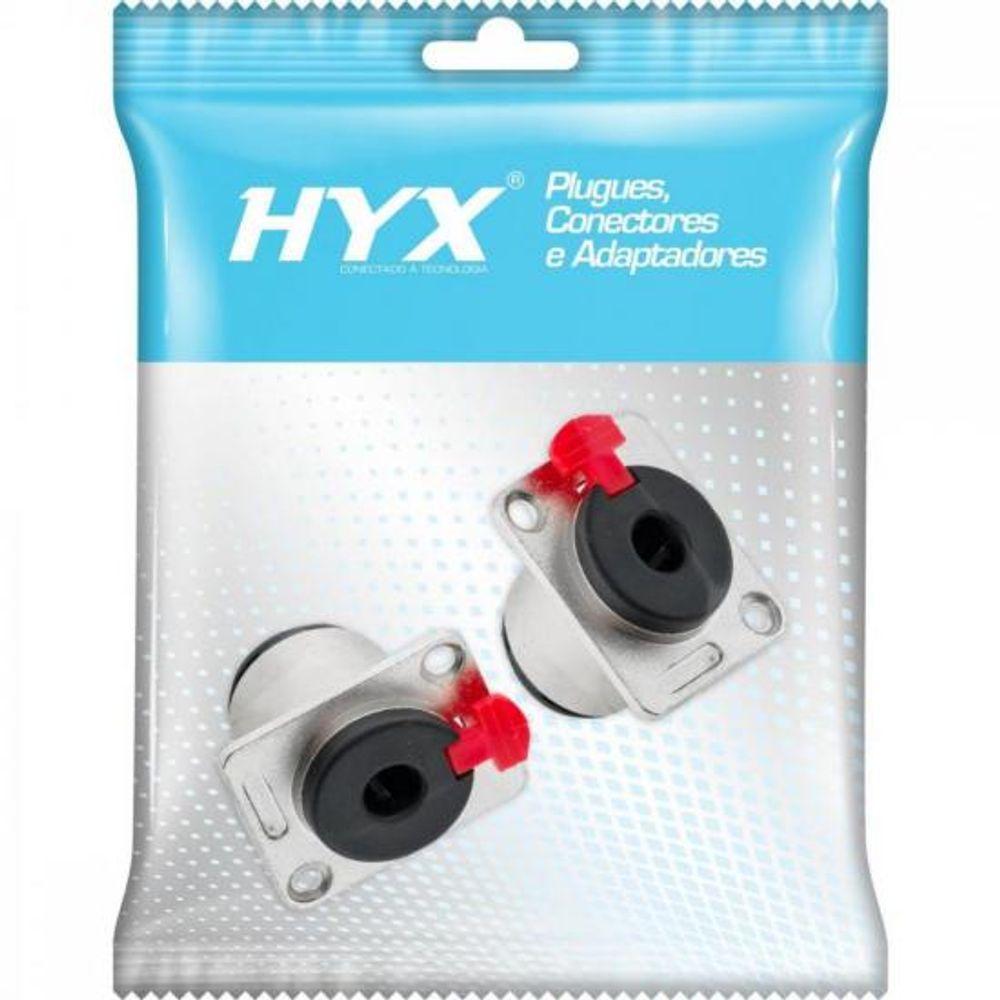 Jack P10 Fêmea Mono e Estéreo Com Trava HJ066 HYXPCT / 2 - 1