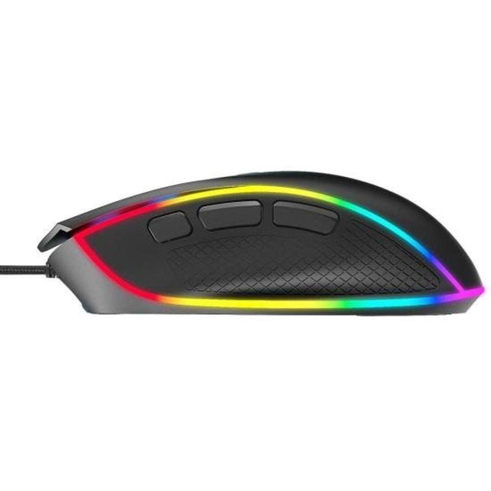 Mouse Gamer Fortrek Cruiser New Edition 12000 Dpi RGB Preto - 3