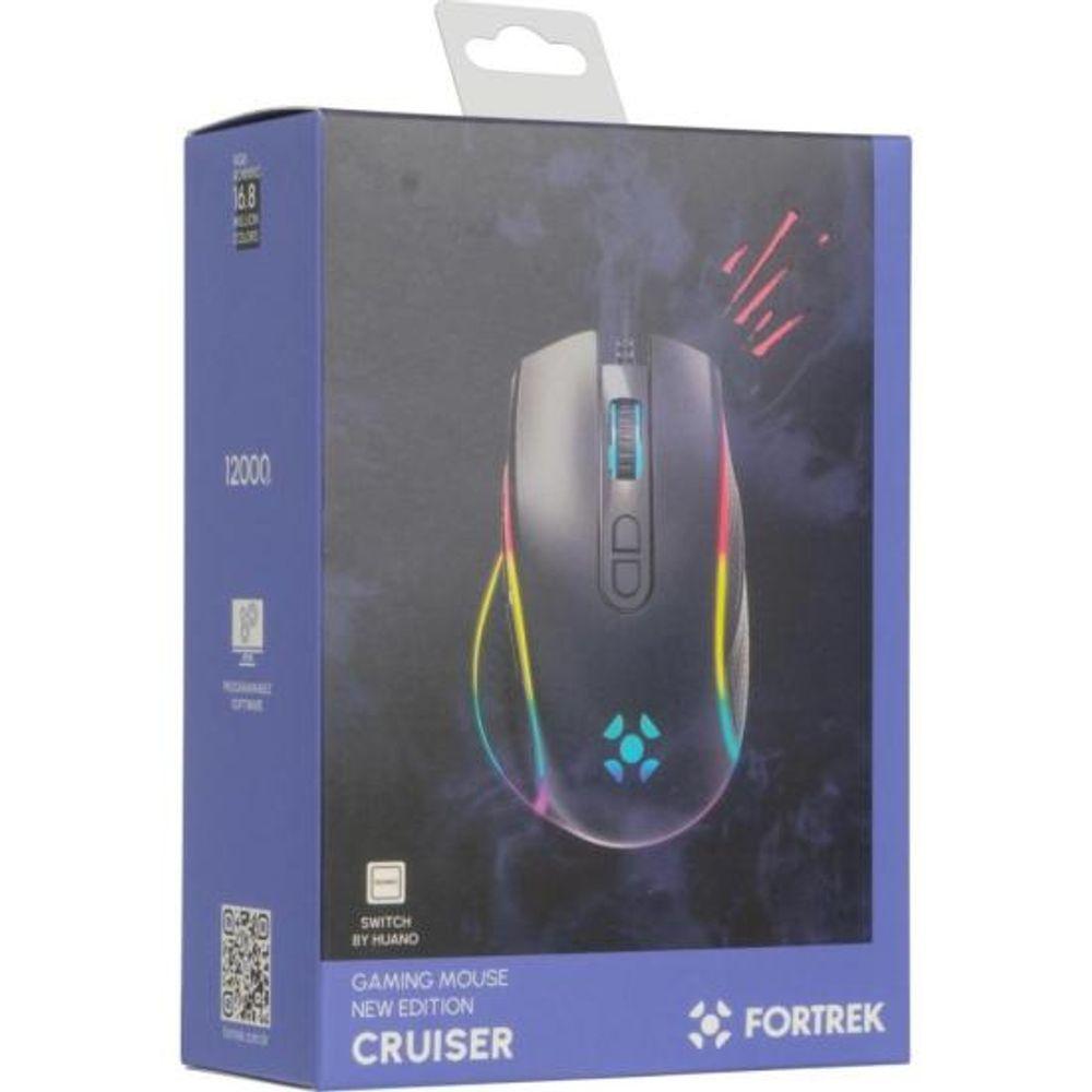 Mouse Gamer Fortrek Cruiser New Edition 12000 Dpi RGB Preto - 5