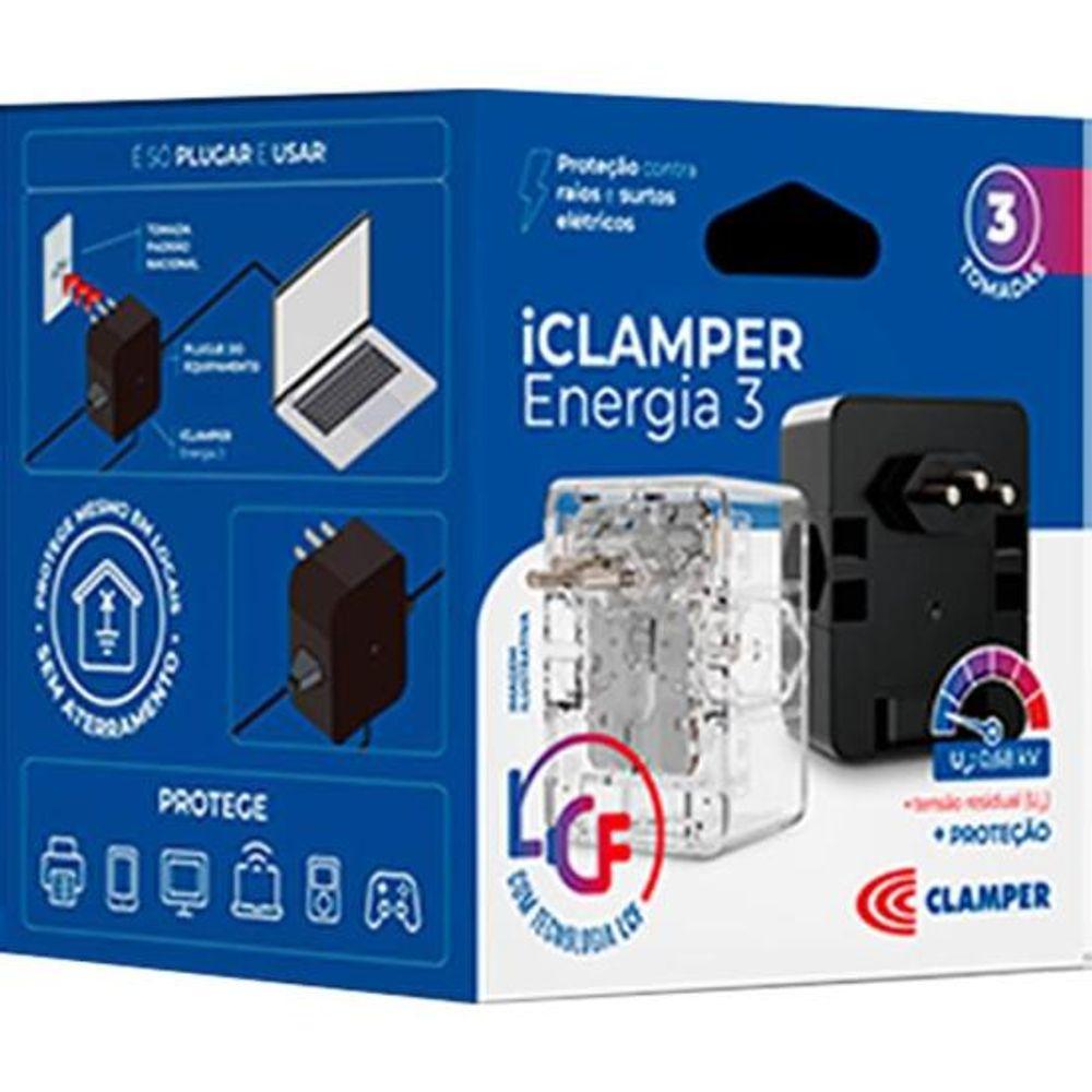 Filtro Contra Surtos DPS 3P Energia 3 Clamper Transparente - 7