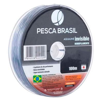 Linha Mono Aqualine Invisível 0,70Mm 100 Metros 10 Peças