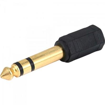 Adaptador P10 Estéreo x J2 Estéreo Gold ADAP0033 Preto Storm pacote Com 10