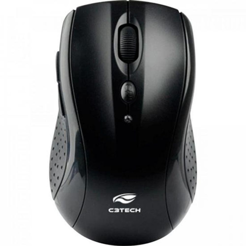 Mouse Sem Fio C3Tech M-W012BK Preto - 1