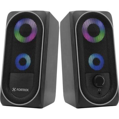 Caixa de Som Gamer Multimídia Fortrek Black Hawk RGB Preta